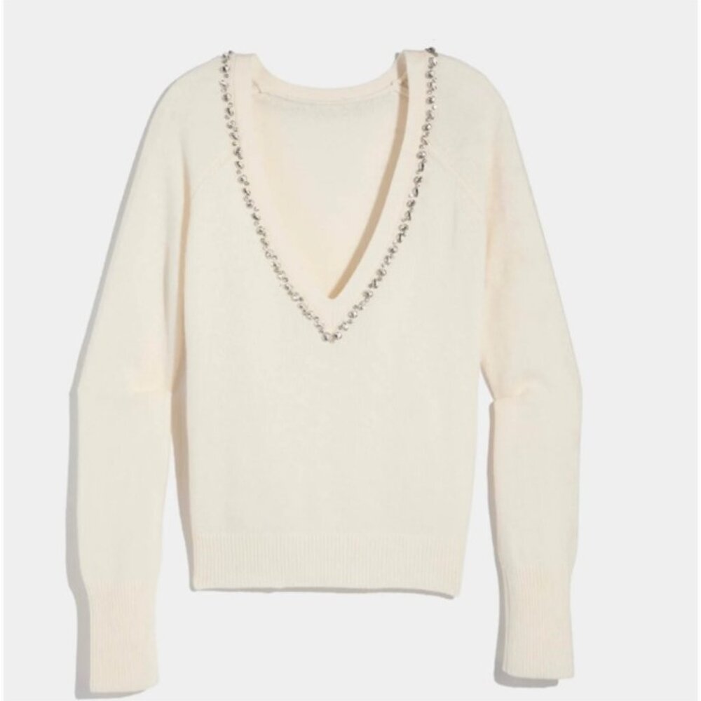 NWT Vineyard Vines Rhinestone Embellished Holiday Sweater Sz. SM